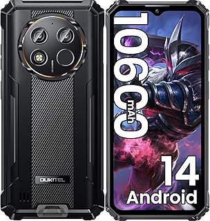 OUKITEL WP28E Téléphone Portable Incassable 2025 Android 14, 10600mAh/18W, 16Go RAM +64Go ROM/1To, Smartphone Incassable 6.52